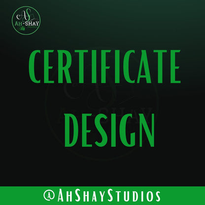 Certificate Design